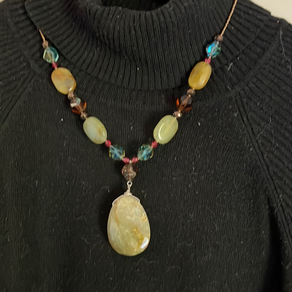 Agate necklace set